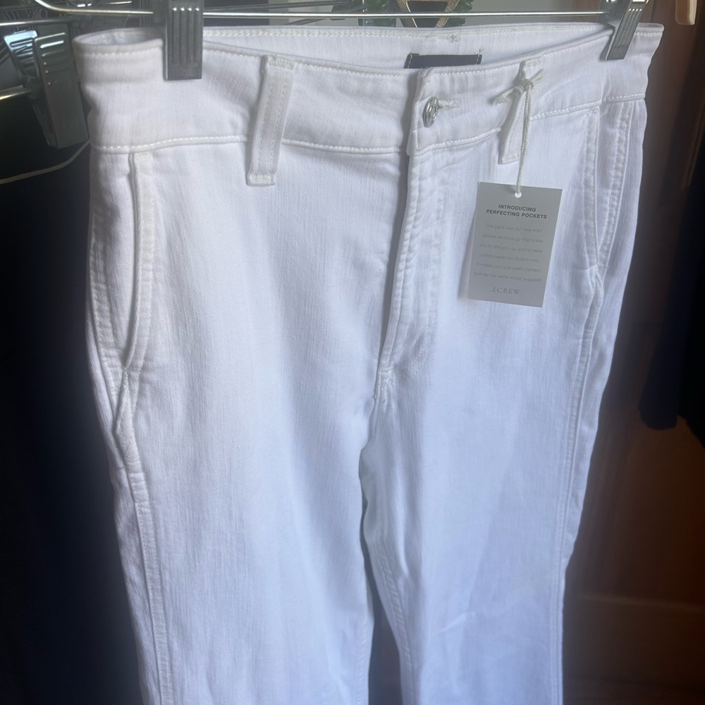 J. Crew Women's Boot Cut Jeans - White